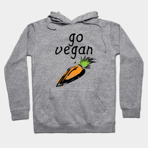 Go Vegan Carrot Hoodie by glutenfreegear